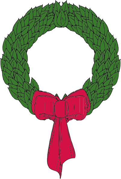 Wreath Clip Art. Christmas Wreath clip art