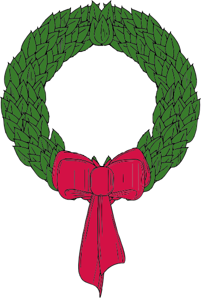 clipart of christmas wreath - photo #24