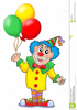 Clown With Balloons Clipart Image