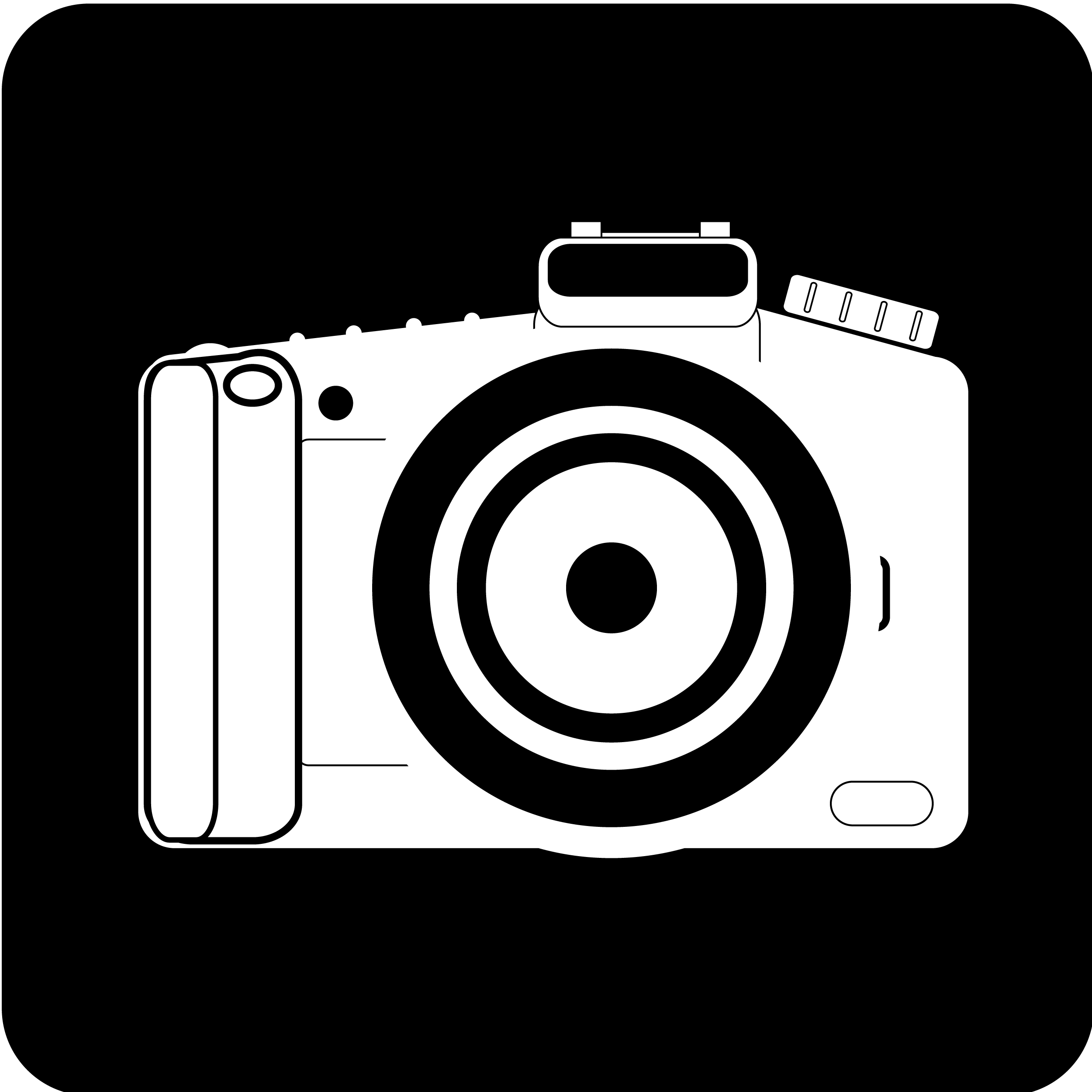 clipart of camera black and white - photo #20