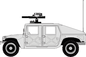 Armed Hummer Clip Art