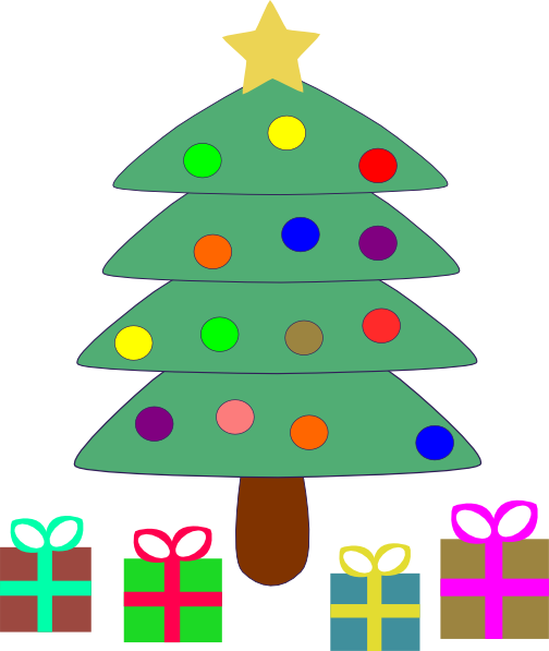 animated christmas tree with presents