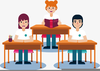 Students In Classroom Clipart Image