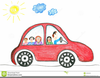 Car Vacation Clipart Image