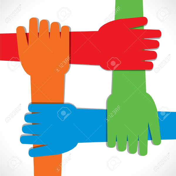 hands joined together clipart free images at clker com vector