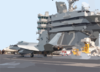 Hornet Makes An Arrested Landing On The Flight Deck Clip Art