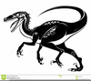 Black And White T Rex Clipart Image