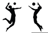 Volleyball Team Mascot Clipart Image