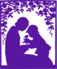 Mother&childpurple Clip Art