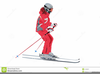 Skiing Moose Clipart Image