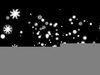 Black And White Clipart Snow Flakes Image