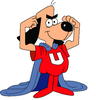 Mighty Mouse Cartoon Clipart Image