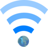 Wifi Symbol With Earth Clip Art