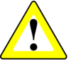 Apr1 Yellow Black Warning Clip Art