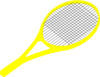 Tennis Yellow Clip Art