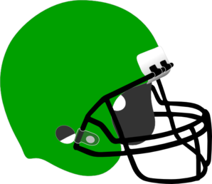 Kelly Green Football Helmet Clip Art
