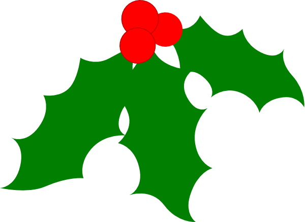 clipart of christmas holly - photo #37