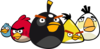 Five Angry Birds Clip Art