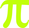 Lt Pink Pi Math Stats Pie Clip Art