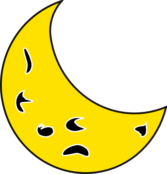 yellow moon clipart - photo #42