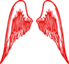 Angel Wings Red Clip Art