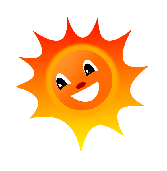 clip art sunshine. Smiley Sun clip art