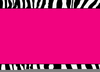 Free Zebra Print Frame Clipart Image