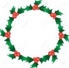 Holly Garland Clipart Free Image