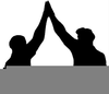 High Fives Clipart Image