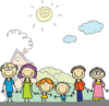 Big Family Clipart Image