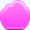 Free Pink Cloud Empty Button Image