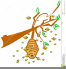 Moving Honey Bee Clipart Image