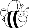 Cartoom Bee Clipart Image