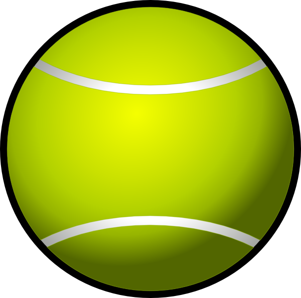 Simple Tennis Ball Clip Art at  - vector clip art online, royalty  free & public domain