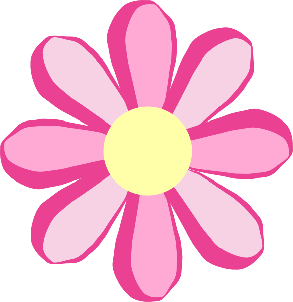 free pink flower clip art - photo #3