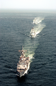 Uss Rueben James Along With Pakistan Navy Ship (pns) Shahjahan And Pns Tippi Sultan Are Currently Participating In Exercise Inspired Siren 2002. Image