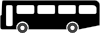 Bus Symbol (black) Clip Art