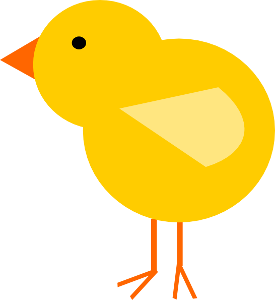 clipart yellow chick - photo #1