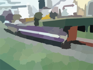 Model Train - Atlantic Cost Line Clip Art
