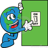 Light Switch Off Clipart Image