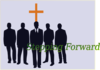 Stepping Forward Clip Art