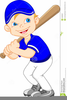 Cartoon Baseball Player Clipart Image