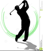 Free Clipart Golfer Swinging Image