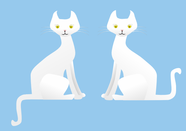 Two Cats Clip Art at Clker.com - vector clip art online, royalty free