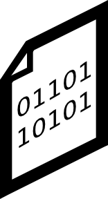 Binary File Icon Clip Art