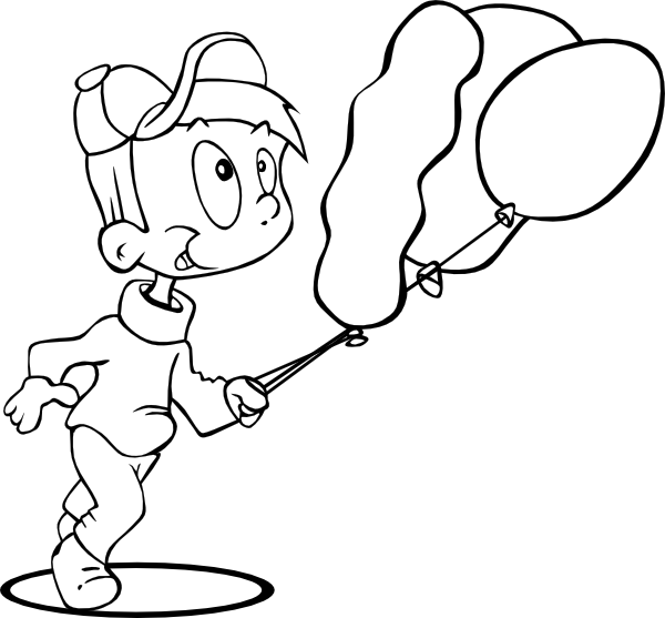 Outline Boy Running Clip Art at Clker.com - vector clip art online