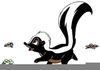 Free Animated Skunk Clipart Image