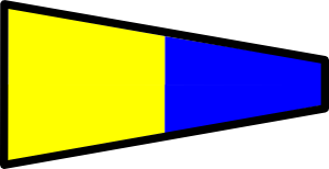 International Maritime Signal Flag 5 Clip Art