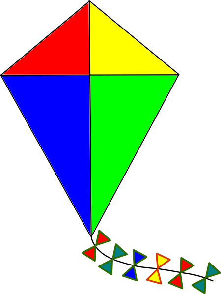 rainbow kite clip art - photo #28