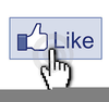 Facebook Like Button Clipart Image